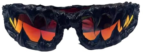 Occhiali da sole per Halloween, protezione UV400, alla, stile scuro, per cosplay, spiaggia, Natale, giovani, donne e uomini