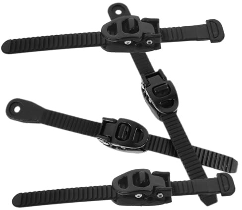 ibasenice 4 Sets Roller Skate Buckle Straps Fixing Buckle with Screws Inline Skating Accessories for Secure Shoe Adjustment