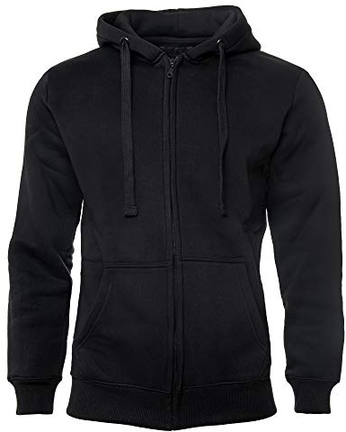 ROCK-IT Apparel Sudadera con Capucha Hombre Premium Heavyweight (380g/m²) | Chaqueta con Cremallera y Forro Polar Interior | Hecho en Europa | Tallas S-5XL