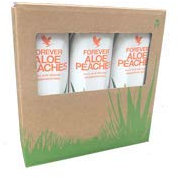 Forever Aloe Peaches Tripack 3 x 1000 ml Pure Aloe Vera