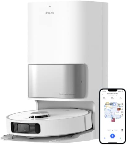 dreame L10s Ultra Robot Vacuum and Mop Combo, Auto Mop Cleaning and Drying, Self-Refilling and Self-Emptying Base for 60 Days of Cleaning, 5300Pa Suction and AI Navigation, Compatible with Alexa