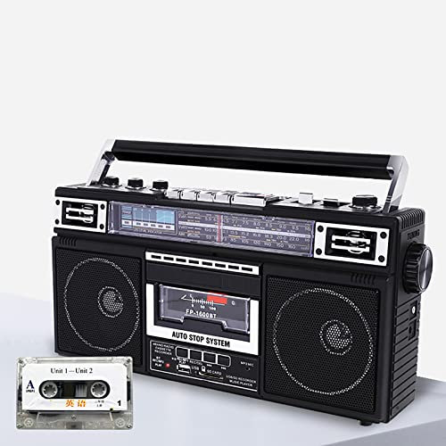 Retro-Radio-Kassettenspieler, Kassettenrekorder, Kassettenrecorder, Unterstützung Der Transkriptionsfunktion, SD/USB-Karte, Bluetooth-Wiedergabe, Dual-Audio-HD-Wiedergabe, Retro-Stil Der 80er Jahre