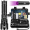 ESGOFO Torches LED Super Bright Rechargeable 500000 Lumens, PH-L330 Multifunctional 2 In 1 USB C Powerful Tactical Torch Light, Zoomable Waterproof, LCD Display, Long Lasting,for Camping Hiking Travel