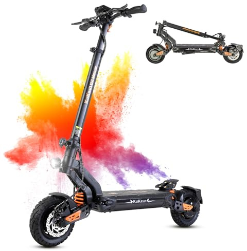 Kukirin G2 Master Electric Scooter for Adults, 52V 20.8Ah High Capacity Battery Up To 43 Miles Range, Dual High-Speed Front and Rear Motors & Hydraulic Suspension