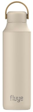 Botella Termica 600ml - Sin Sabor Metalico - Botella interior ceramica - Botella de agua acero Inoxidable 18/8 - Frio 24h Calor 12h - Cantimplora Acero Inoxidable - Botella Gym - Fluye Ceramic Pro