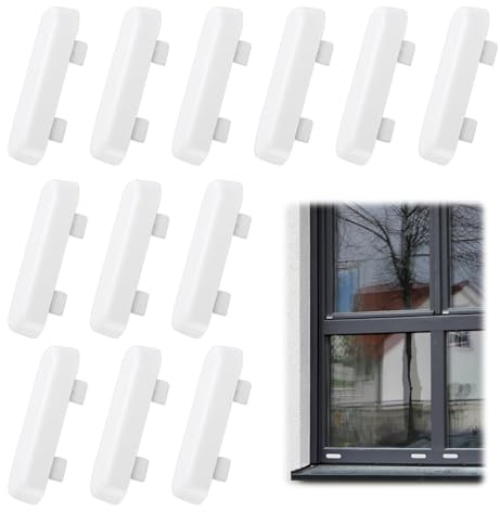Lot de 10 bouchons de drainage de fenêtre en plastique ABS blanc brillant UPVC double vitrage pour accessoires de fenêtre