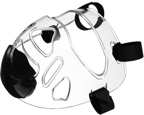 Abaodam Casque de Protection Faciale Grosse Surface de Protection pour Garçon et Filles en Plastique Trempé Ne Gêne Pas L'audition, pour Entraînement Kickboxing et Arts Martiaux