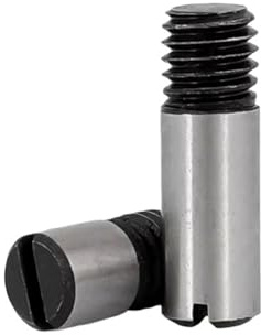 Slotted Cylindrical Pin 1-5pcs M4 M5 M6 M8 M10-M20 45# Steel Outside Thread Solid Dowel Pin Slotted Head Positioning Roll Shaft GB878(M12x35(1pcs))