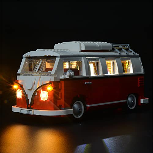BRIKSMAX VW T1 Camper Van LED-Beleuchtungsset, kompatibel mit Lego 10220 Bausteinen, Lego Set nicht im Lieferumfang enthalten