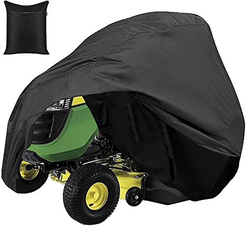 Skyour Cubierta impermeable para cortacésped, cubierta para tractor, almacenamiento cubiertas protectoras para cortacésped, 180,3 x 109,2 x 114,3 cm