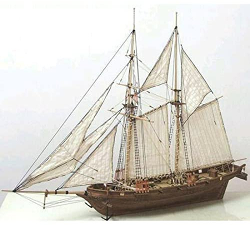 EsportsMJJ Kit de bricolaje para modelo de barco de vela de madera Halcon Kit de montaje y decoración 1:100