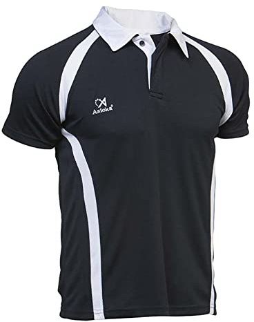 ASIOKA Roma, Camisa De Polo Hombre, Marino/blanco, L