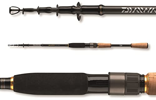 Daiwa Ballistic X Tele Spin, 1,9 Mètres, 4-15 Grammes, 6 Sezioni, Canna da Pesca Telescopica da Casting, 11411-190