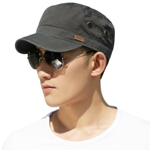 Comhats Herren Military Army Cap Sonnen Wandernhut Sport Baseballcap Army Grün L