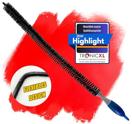 TronicXL Maschinenbürste Rohrbürste 40mm XXXL Flaschenbürste Bürste zum Reinigen für Maschinen Rohr Rohre Reinigungsbürste biegsam biegbar