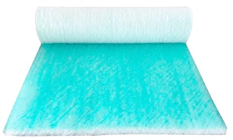 Yinian Filtro dell'Aria di Scarico per Cabina Verniciata, Arresto di Vernice in Fibra di Vetro Materiale per Filtro dell'Aria Cabina Auto Spesso 6cm, Cattura Le Particelle di Sporco(Size:0.75M x 14M)