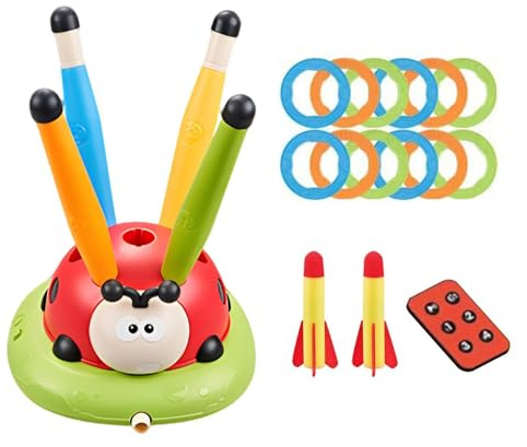 Juguetes musicales de salto, mariquita ejercicio salto juguete Toy Rocket | Equipo de ejercicio de juegos de jardines para niños pequeños para la escuela, al aire libre, parque, pat