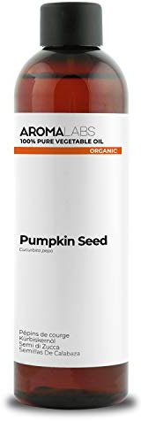 Semi di Zucca BIO (Cucurbita pepo) - 250 mL - Olio Vegetale Vergine e Certificato AB - Benessere maschile - Aroma Labs - Made in France