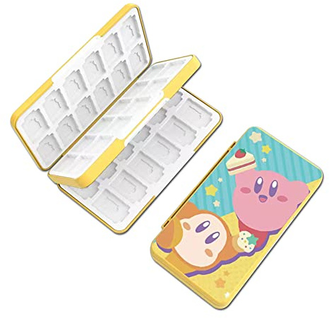 PERFECTSIGHT 48 Switch Game Card Case for Nintendo Switch 2/OLED/ Lite Cute 48 Game Holder Cartridge Case for Game Cards and SD Cards, Kawaii Portable Compact Storage Box, KB WD