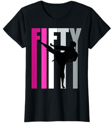 Womens 50th Birthday Jiu Jitsu Taekwondo Queen Martial Arts T-Shirt