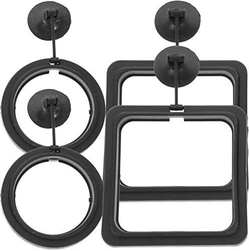 FRCOLOR 4 Stück Fischfutterautomat Fischfütterungskreise Futterautomat Aquarium Ringauto Werkzeuge Garnele Zubehörteil Betta-Spielzeug Betta-Aquarium Ringe PVC Handtuchhaken Wassertank