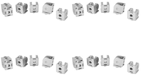Oladfiop 20Pcs Zinc Alloy Pivot Joint for Aluminum Extrusion Profile 2020 Series, Flexible Pivot Joint for 2020 Aluminum Profile
