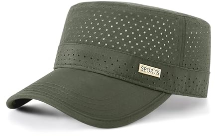 YAMEE Militär keps män sommarmössa mesh lätt andningsbar, armékeps män snabbtorkande, basebollkeps män för utomhussport, vandring