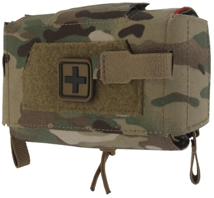 IFAK - Custodia compatta per trauma MOLLE, a sgancio rapido, per airsoft, cintura da combattimento