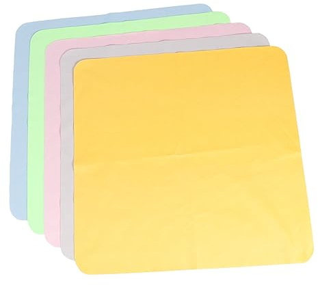 SHINEOFI 5pièces Chiffon De Nettoyage Microfibre Réutilisable pour Écran De Téléphone Et Ordinateur Chiffon Essuyage Écran