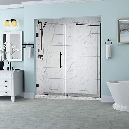 Aston SDR965EZ-ORB-5828-10 Belmore Frameless Hinged Alcove Shower Door with StarCast Clear Glass, 57.25 to 58.25 x 72, Oil Rubbed Bronze