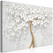 murando - Wandbilder XXL Abstrakte Baum 120x80 cm 1 tlg Leinwand Bilder Wand Deko Bilder Wohnzimmer Bild Schlafzimmer Leinwandbilder Wandbild Groß - Blumen Motiv Blütenbaum Bäume Weiß b-B-0475-b-a