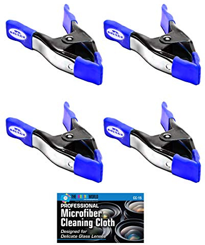 Savage 4 Heavy-Duty Spring Clamp with Rubber Coated Tips and Handles (Pack of 4)