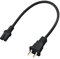 Vebner 12-Inch Power Cord Compatible with Sonos Five, Sonos Play 5, Sonos Beam, Sonos Ray, Sonos Arc, Arc Ultra, Sonos Amp, Sonos Playbase, Sonos Sub Gen 3 and Sonos Sub Mini - Black