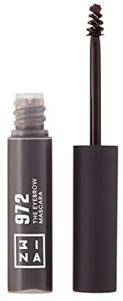 3INA MAKEUP - The Eyebrow Mascara 972 - Gray Fixes Defines Volume and Control Brows - Non Sticky Gel Formula - Dense & Fuller Brows - Multiplier Effect - Good Adhesion - Vegan - Cruelty Free