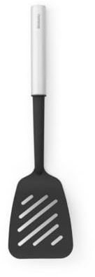 Brabantia Pfannenwender Profile, groß, beschichtet, Kochutensil, Küchenhelfer, Kochbesteck, Stahl, Matt Steel, 32 cm, 250705