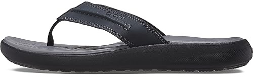 Crocs Men's Yukon Vista II LR Flip Flop, Black, 9 UK