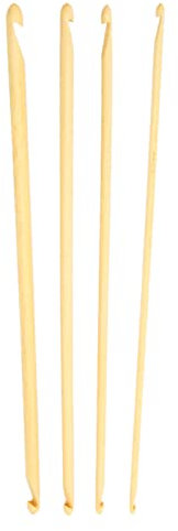 4Pcs Long Crochet Hooks, 9.4in Tunisian Crochet Hooks Double Ended Crochet Hooks for Beginners Knitting Sewing