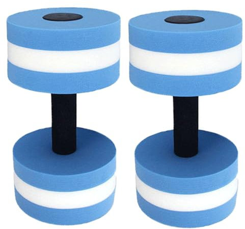 Esforzarse 1 Paire Haltère Aquatique, Haltères à Eau, Haltères En Mousse EVA, EVA Aquatic Barbell Aqua Resistance Equipment Aérobic Fitness Piscine Équipement d'exercice