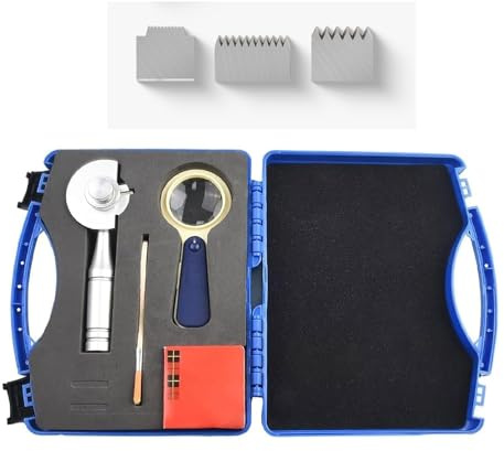 Professionellt vidhäftningstestkit, 3-bladig tvärsnittstestare, med 1 mm/2 mm/3 mm blad, blad i aluminiumlegering, blad i rostfritt stål, lämplig för laboratorier och byggarbetsplatser