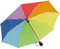 iX-brella Leichter Solider Taschenschirm mit Auf-Zu-Automatik - mid Class - Regenbogen