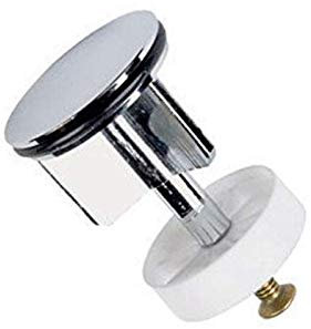 SOUREPOSE Tappo di scarico per bagno da 40 mm, in ottone cromato, per bidet, lavabo, pietre per
