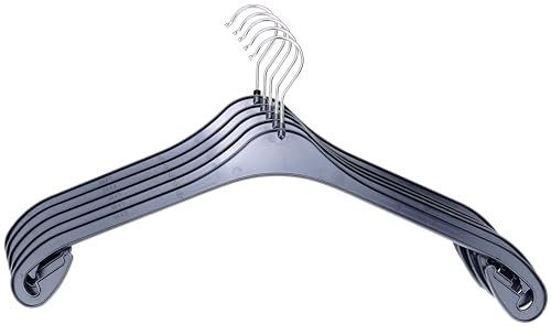 Kunststoff Kleiderbügel Schwarz in der Größe 47cm, 50er Set | Made in Germany