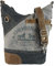 Sunsa Damen Tasche Umhängetasche. Handtasche aus Canvas & Leder. Nachhaltige Produkte. Groß Vintage Shoulder bag, Segeltuch Schultertasche für Pferdeliebhaber