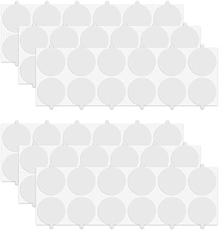 BOXOB Stück Doppelseitige Klebepunkte, 25mm Stark Haftende Transparente Wachssiegel-Aufkleber Spurlos Runde für Heimwerker Zuhause Büro Zubehör