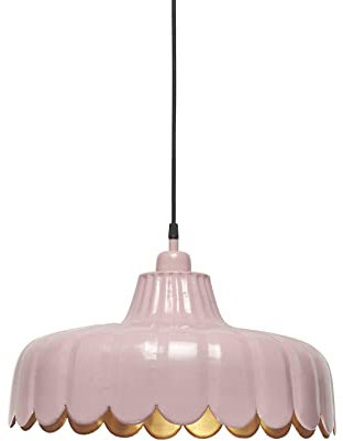 PR Home of Scandinavia Wells Pendelleuchte Blumen-Design Rosa-Gold E27 – Stilvolle Hängeleuchte für Wohn- und Esszimmer im skandinavischen Stil 45 x 160 cm