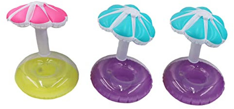 ifundom 3 Piezas Portavasos Inflable para Piscina Posavasos Flotantes Almohadilla para Bebidas Soportes Inflables para Piscina Uso Exteriores