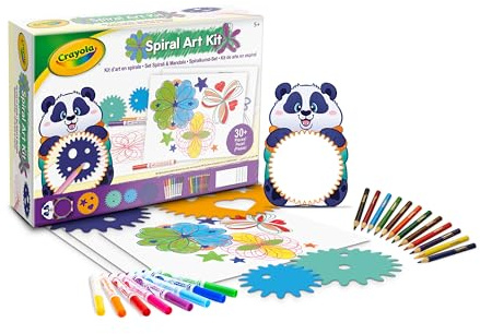 CRAYOLA - Kit de Spirales et Mandalas avec Feutres Lavables et Crayons, Activité Créative pour Enfants, à partir de 5 ans, 04-2948