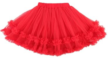 GroYolan Mädchen Tütü Rock 3-Lagiger Tüllrock Kinder Elastischer Bund Prinzessin Ballettrock für Party Tanz Kostüm Casual 1-10 Jahre