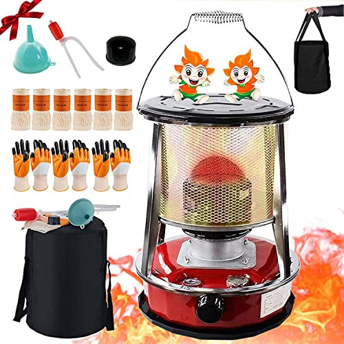 Stufa a petrolio per interni, stufa mobile, stufa a cherosene portatile efficiente per spazi interni, riscaldamento mobile senza elettricità all'interno, stufa a cherosene Riscaldatore radiante