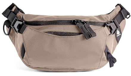 ARTERRA Falcon2L Bauchtasche – 2 Liter Sling Hip Bag mit verstellbarer Erweiterung, kompakt, leicht, für den täglichen Gebrauch, Outdoor, Hundespaziergänge, Wandern, Dune Tan, Einheitsgröße, Hip Pack